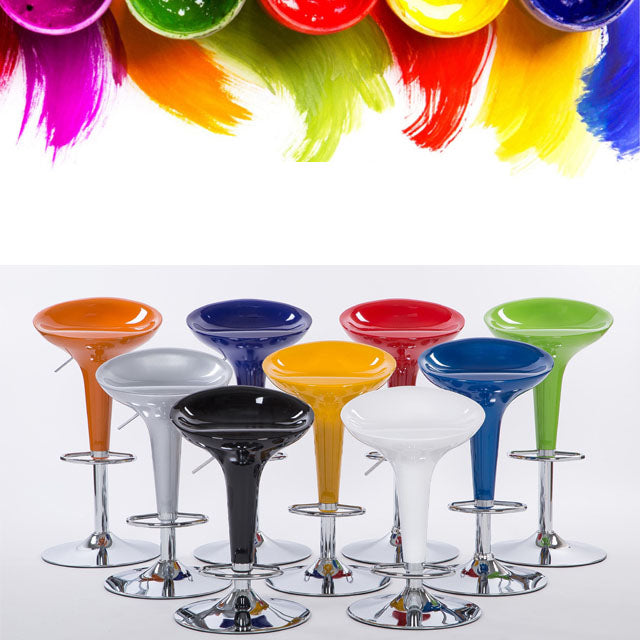 Tabouret de comptoir arrière en plastique en plastique en plastique en plastique avec repose-pieds pour barre