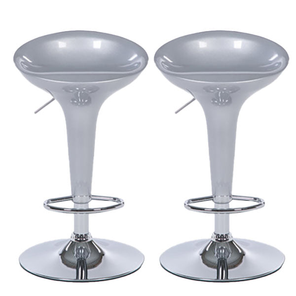 Tabouret de comptoir arrière en plastique en plastique en plastique en plastique avec repose-pieds pour barre