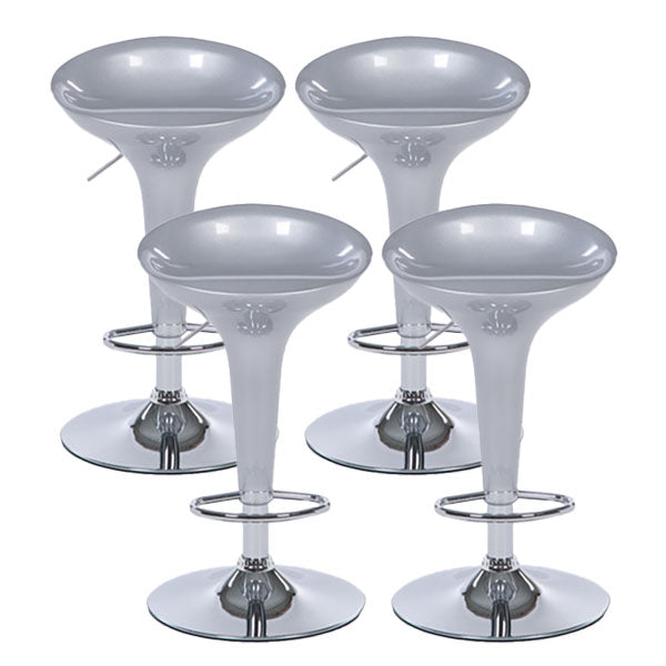 Tabouret de comptoir arrière en plastique en plastique en plastique en plastique avec repose-pieds pour barre