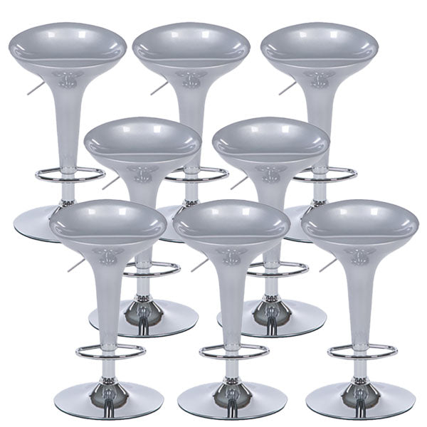 Tabouret de comptoir arrière en plastique en plastique en plastique en plastique avec repose-pieds pour barre