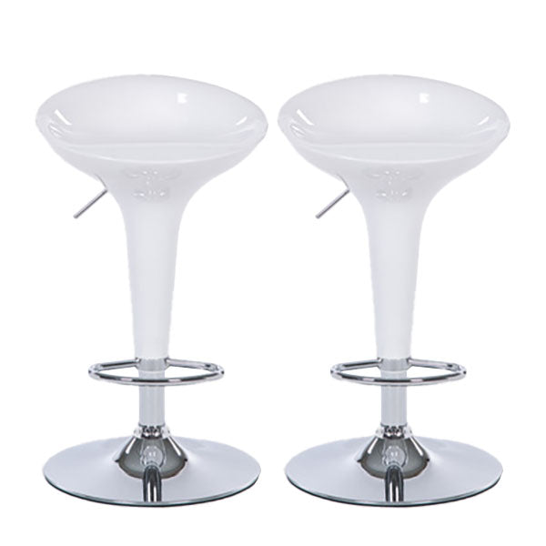 Tabouret de comptoir arrière en plastique en plastique en plastique en plastique avec repose-pieds pour barre