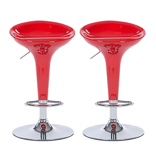 Tabouret de comptoir arrière en plastique en plastique en plastique en plastique avec repose-pieds pour barre