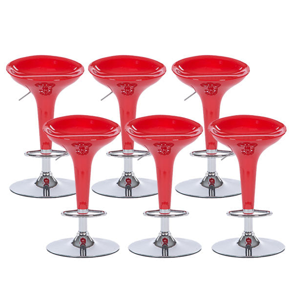 Tabouret de comptoir arrière en plastique en plastique en plastique en plastique avec repose-pieds pour barre