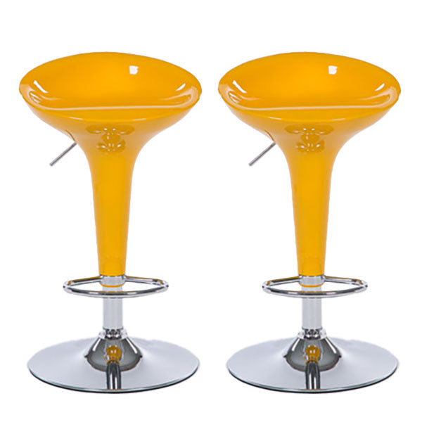 Tabouret de comptoir arrière en plastique en plastique en plastique en plastique avec repose-pieds pour barre