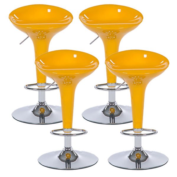 Tabouret de comptoir arrière en plastique en plastique en plastique en plastique avec repose-pieds pour barre