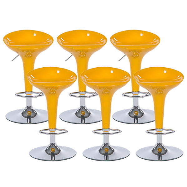 Tabouret de comptoir arrière en plastique en plastique en plastique en plastique avec repose-pieds pour barre