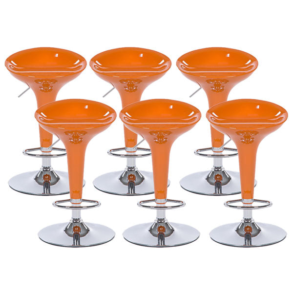 Tabouret de comptoir arrière en plastique en plastique en plastique en plastique avec repose-pieds pour barre