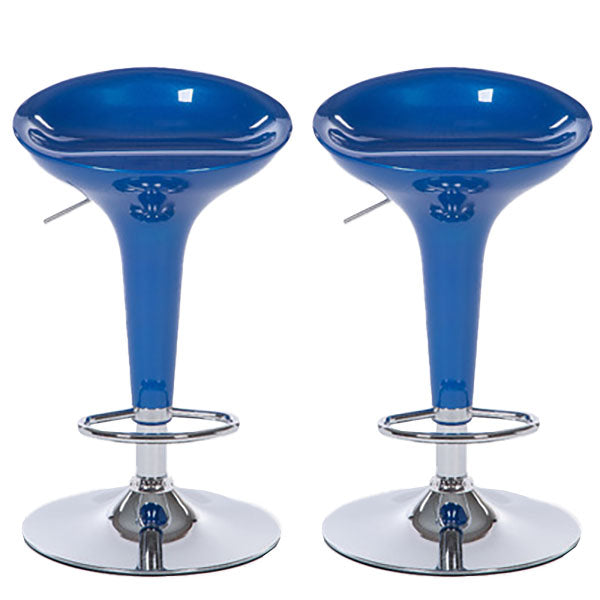 Tabouret de comptoir arrière en plastique en plastique en plastique en plastique avec repose-pieds pour barre