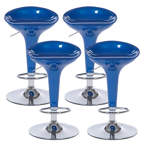 Tabouret de comptoir arrière en plastique en plastique en plastique en plastique avec repose-pieds pour barre