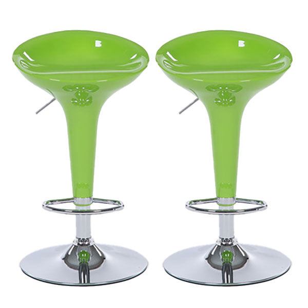 Tabouret de comptoir arrière en plastique en plastique en plastique en plastique avec repose-pieds pour barre