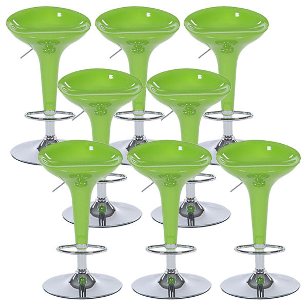 Tabouret de comptoir arrière en plastique en plastique en plastique en plastique avec repose-pieds pour barre