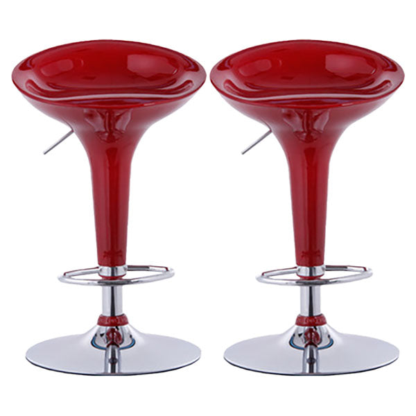 Tabouret de comptoir arrière en plastique en plastique en plastique en plastique avec repose-pieds pour barre