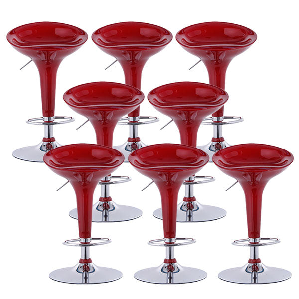 Tabouret de comptoir arrière en plastique en plastique en plastique en plastique avec repose-pieds pour barre