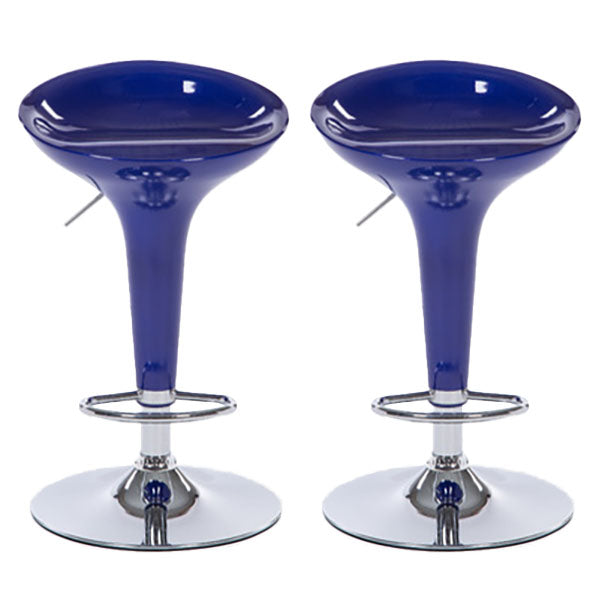 Tabouret de comptoir arrière en plastique en plastique en plastique en plastique avec repose-pieds pour barre