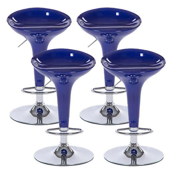 Tabouret de comptoir arrière en plastique en plastique en plastique en plastique avec repose-pieds pour barre