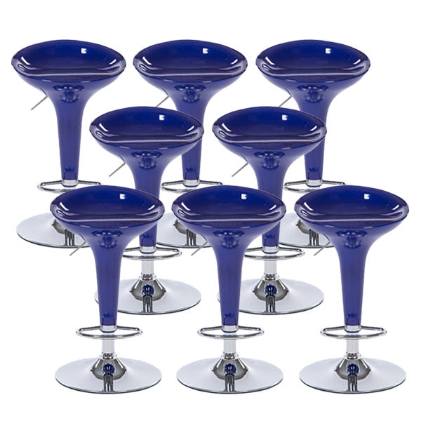 Tabouret de comptoir arrière en plastique en plastique en plastique en plastique avec repose-pieds pour barre