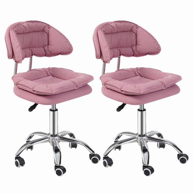 Scandinavian Metal Barstool Fabric Counter Stool with Chrome Base