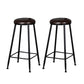 Scandinavian Metal Barstool Velvet Stool in Matte Finish for Indoor