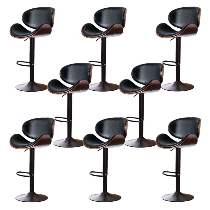 Mobili da poggiapieno in pelle bassa in metallo in metallo contemporaneo