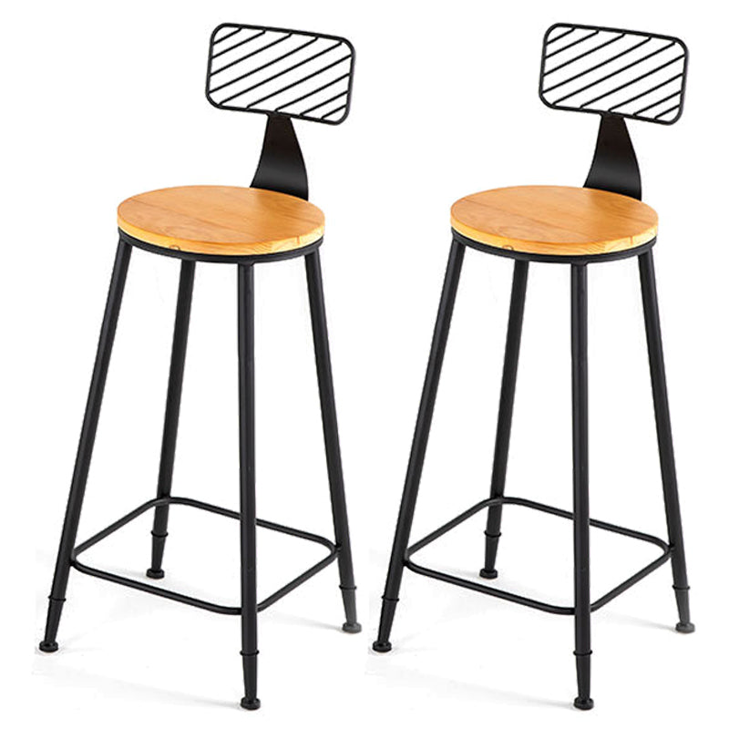 1/2/3-teiliges Bartisch-Set aus massivem Holz im industriellen Stil, rundes Theken-Set