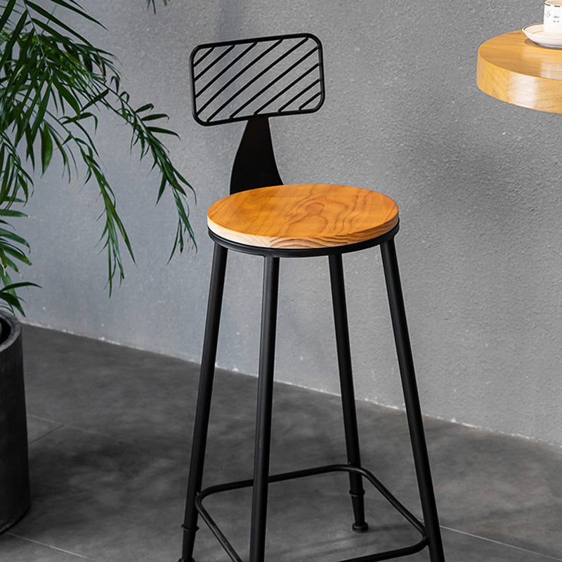 1/2/3-teiliges Bartisch-Set aus massivem Holz im industriellen Stil, rundes Theken-Set