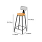 1/2/3-teiliges Bartisch-Set aus massivem Holz im industriellen Stil, rundes Theken-Set
