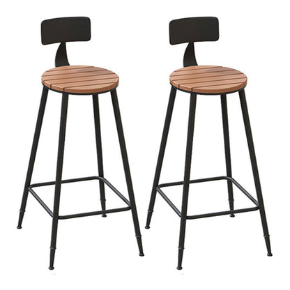 Juego de mesa de bar marrón industrial, mesa de mostrador de madera de 1/2/5 piezas para interior