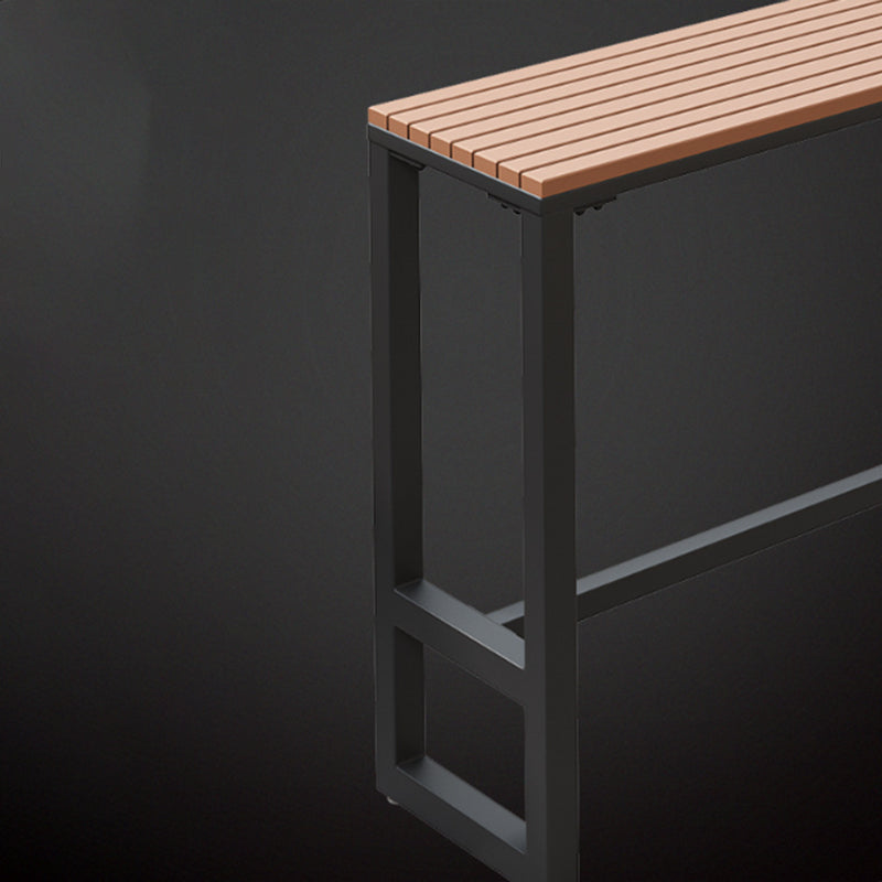 Juego de mesa de bar marrón industrial, mesa de mostrador de madera de 1/2/5 piezas para interior