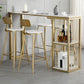 Rectangular Bar Table Set Glam 1/2/3/5 Pieces Bar Table and Stools for Dining Room Clearhalo 'Bar Furniture' 'furn' 'furn_home_bar_bar_sets' 'Furniture' 'Home Bars & Bar Sets' 'home_bar_bar_sets' 'Kitchen & Dining Furniture' 6039363