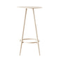 1/2/3 Pieces Industrial Round Bar Table Set Iron Bistro Set with Footrest