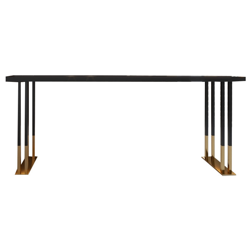 Glam Style Rectangle Bar Table Set 1/2/5 Pieces Solid Wood Counter Table Clearhalo 'Bar Furniture' 'furn' 'furn_home_bar_bar_sets' 'Furniture' 'Home Bars & Bar Sets' 'home_bar_bar_sets' 'Kitchen & Dining Furniture' 6039411