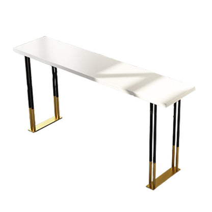 Glam Style Rectangle Bar Table Set 1/2/5 Pieces Solid Wood Counter Table Clearhalo 'Bar Furniture' 'furn' 'furn_home_bar_bar_sets' 'Furniture' 'Home Bars & Bar Sets' 'home_bar_bar_sets' 'Kitchen & Dining Furniture' 6039417