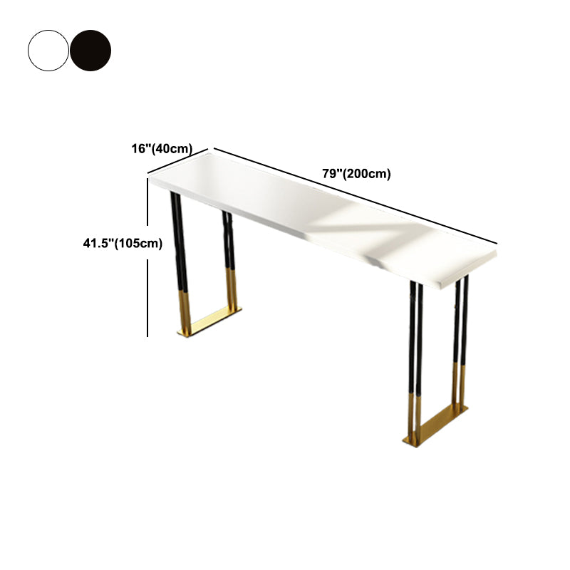Glam Style Rectangle Bar Table Set 1/2/5 Pieces Solid Wood Counter Table Clearhalo 'Bar Furniture' 'furn' 'furn_home_bar_bar_sets' 'Furniture' 'Home Bars & Bar Sets' 'home_bar_bar_sets' 'Kitchen & Dining Furniture' 6039427