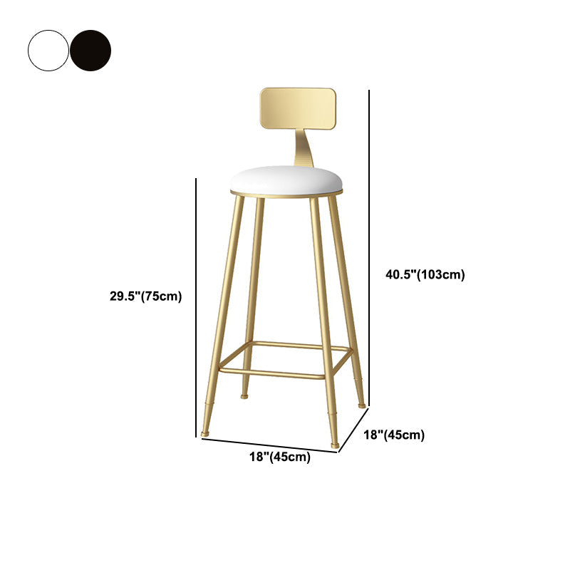 Gold Metal Pub Table Set for Small Places Glam Faux Leather 1/3/5 Pieces Bar Set Clearhalo 'Bar Furniture' 'furn' 'furn_home_bar_bar_sets' 'Furniture' 'Home Bars & Bar Sets' 'home_bar_bar_sets' 'Kitchen & Dining Furniture' 6039442