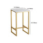 Gold Metal Pub Table Set for Small Places Glam Faux Leather 1/3/5 Pieces Bar Set Clearhalo 'Bar Furniture' 'furn' 'furn_home_bar_bar_sets' 'Furniture' 'Home Bars & Bar Sets' 'home_bar_bar_sets' 'Kitchen & Dining Furniture' 6039444