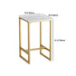 Gold Metal Pub Table Set for Small Places Glam Faux Leather 1/3/5 Pieces Bar Set Clearhalo 'Bar Furniture' 'furn' 'furn_home_bar_bar_sets' 'Furniture' 'Home Bars & Bar Sets' 'home_bar_bar_sets' 'Kitchen & Dining Furniture' 6039446