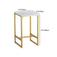 Gold Metal Pub Table Set for Small Places Glam Faux Leather 1/3/5 Pieces Bar Set Clearhalo 'Bar Furniture' 'furn' 'furn_home_bar_bar_sets' 'Furniture' 'Home Bars & Bar Sets' 'home_bar_bar_sets' 'Kitchen & Dining Furniture' 6039447