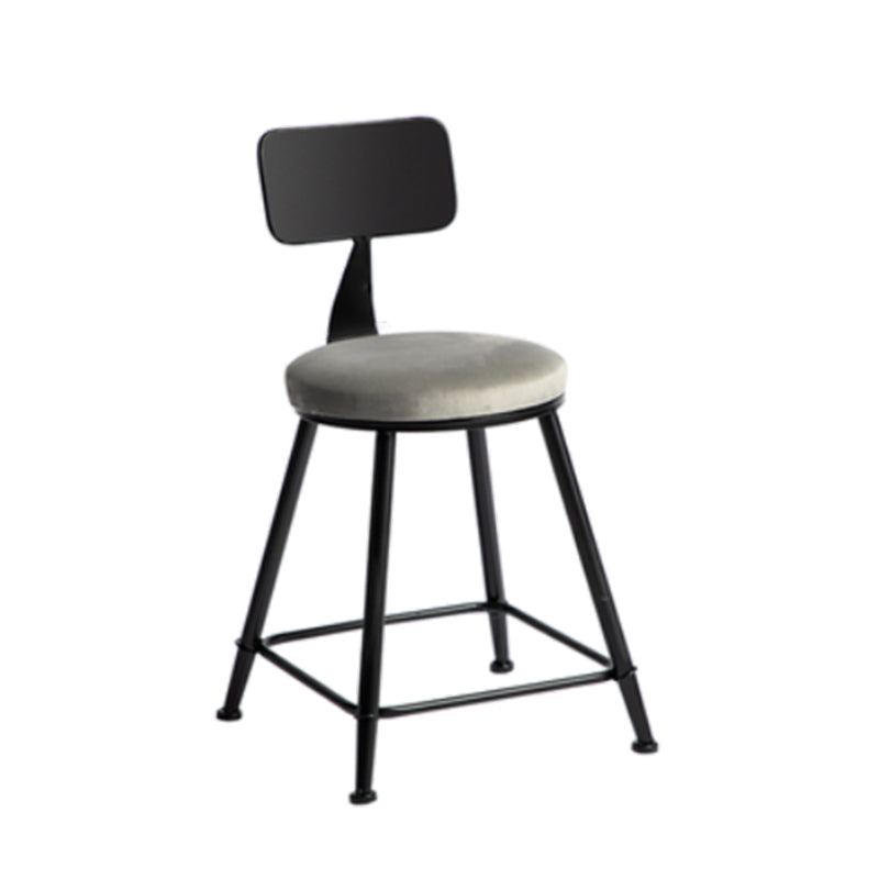 Industrial Stone Bar Table Set 1/3 Pieces Round Counter Table Set for Indoor Black 18"H Stool (Single) Clearhalo 'Bar Furniture' 'furn' 'furn_home_bar_bar_sets' 'Furniture' 'Home Bars & Bar Sets' 'home_bar_bar_sets' 'Kitchen & Dining Furniture' 6039457