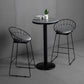 Industrial Stone Bar Table Set 1/3 Pieces Round Counter Table Set for Indoor Clearhalo 'Bar Furniture' 'furn' 'furn_home_bar_bar_sets' 'Furniture' 'Home Bars & Bar Sets' 'home_bar_bar_sets' 'Kitchen & Dining Furniture' 6039460