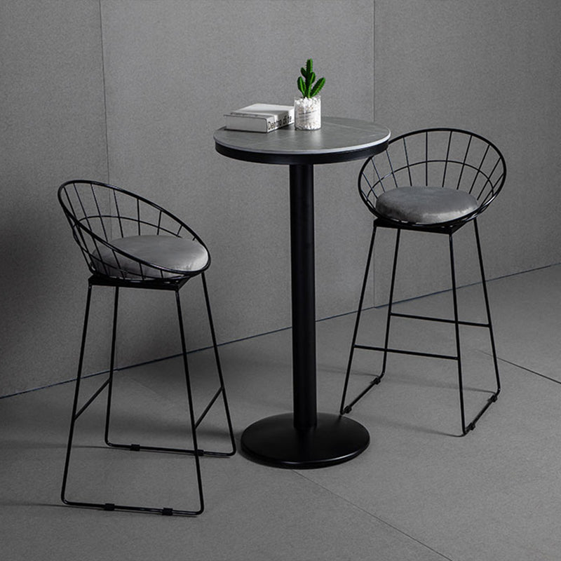 Industrial Stone Bar Table Set 1/3 Pieces Round Counter Table Set for Indoor Clearhalo 'Bar Furniture' 'furn' 'furn_home_bar_bar_sets' 'Furniture' 'Home Bars & Bar Sets' 'home_bar_bar_sets' 'Kitchen & Dining Furniture' 6039460