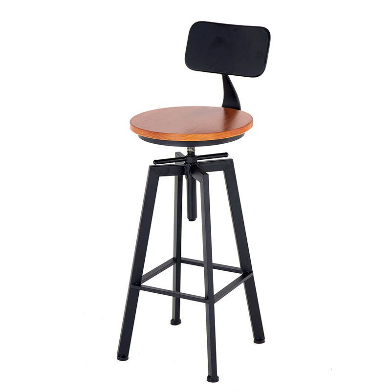 Rundes Bistro-Set, 1/2/3-teilig, Bartisch-Set aus massivem Holz im Industriestil