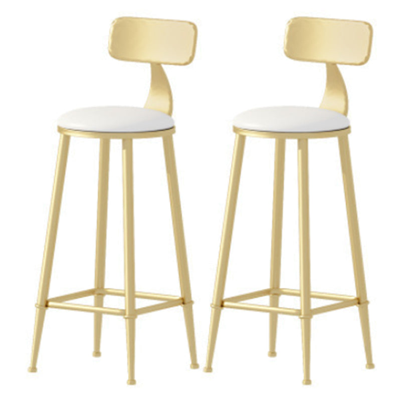 Glam Style Rectangle Bar Table 1/2/5/7 Pieces Faux Marble Counter Table White 30"H Stools (Set of 2) Clearhalo 'Bar Furniture' 'furn' 'furn_home_bar_bar_sets' 'Furniture' 'Home Bars & Bar Sets' 'home_bar_bar_sets' 'Kitchen & Dining Furniture' 6039510