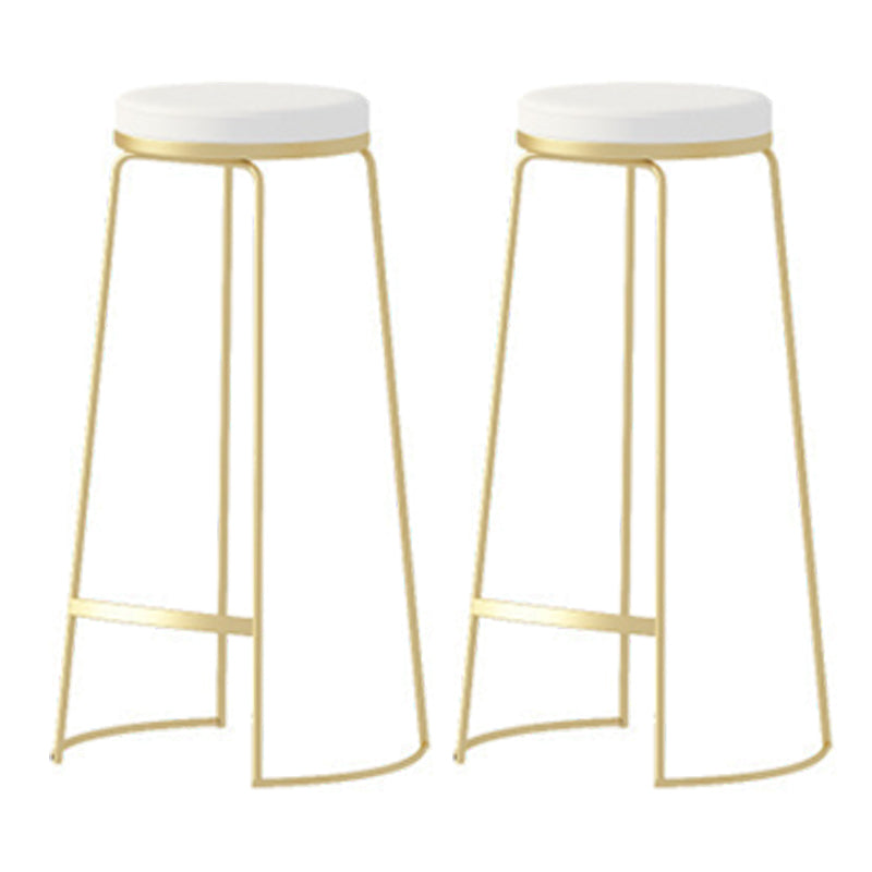 Glam Style Rectangle Bar Table 1/2/5/7 Pieces Faux Marble Counter Table Gold 28.7"H Stool (Set of 2) Clearhalo 'Bar Furniture' 'furn' 'furn_home_bar_bar_sets' 'Furniture' 'Home Bars & Bar Sets' 'home_bar_bar_sets' 'Kitchen & Dining Furniture' 6039514