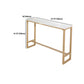 Glam Style Rectangle Bar Table 1/2/5/7 Pieces Faux Marble Counter Table Clearhalo 'Bar Furniture' 'furn' 'furn_home_bar_bar_sets' 'Furniture' 'Home Bars & Bar Sets' 'home_bar_bar_sets' 'Kitchen & Dining Furniture' 6039524