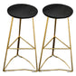 Glam-Pub-Tischset mit Metallrahmen und Holzplatte, 1/2/3-teiliges Bar-Set mit mattem Finish für zu Hause