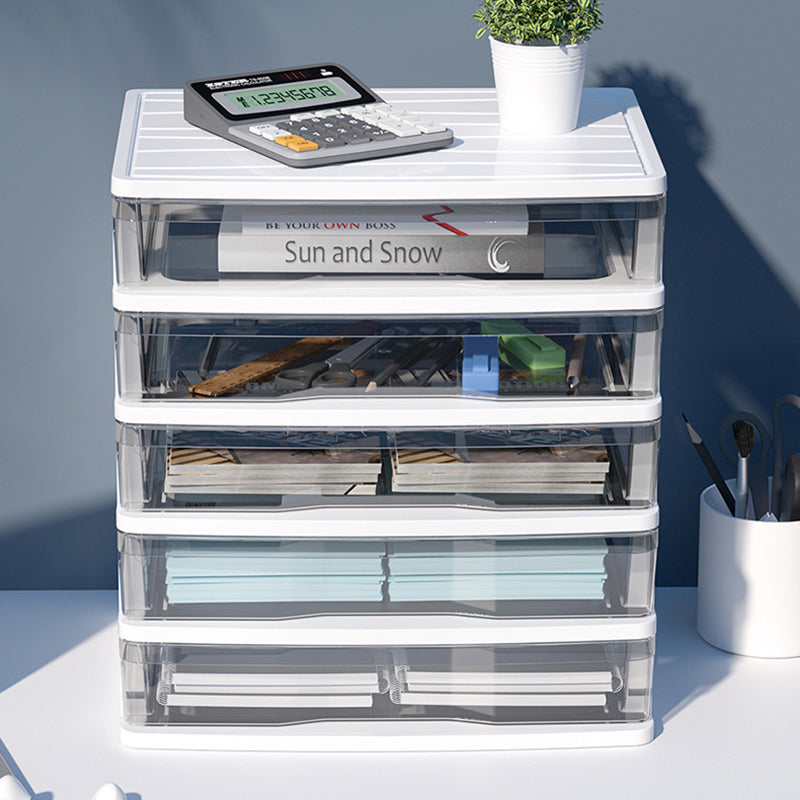 Mobile moderno in plastica con cassetti mobile per archivio verticale per ufficio