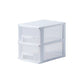 Plastic File Cabinet Vertical Home or Office File Cabinet with Drawers 6.7"L x 9.4"W x 7.9"H White Clearhalo 'Filing Cabinets' 'filling_cabinets' 'furn' 'furn_filling_cabinets' 'Furniture' 'Office Furniture' 6040336