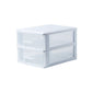 Plastic File Cabinet Vertical Home or Office File Cabinet with Drawers 9.8"L x 13.4"W x 8.7"H White Clearhalo 'Filing Cabinets' 'filling_cabinets' 'furn' 'furn_filling_cabinets' 'Furniture' 'Office Furniture' 6040338