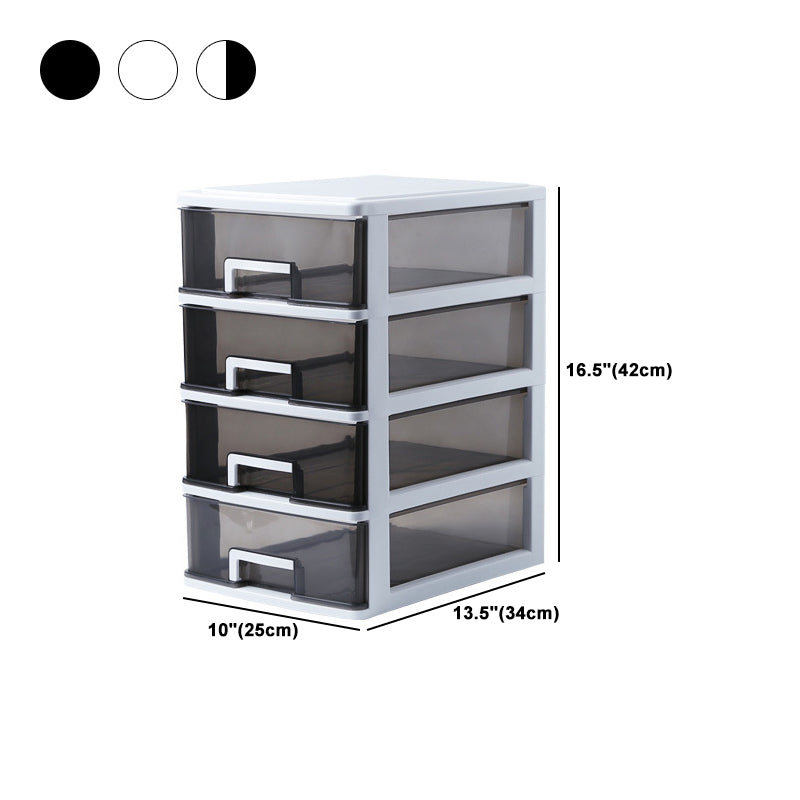 Plastic File Cabinet Vertical Home or Office File Cabinet with Drawers Clearhalo 'Filing Cabinets' 'filling_cabinets' 'furn' 'furn_filling_cabinets' 'Furniture' 'Office Furniture' 6040355