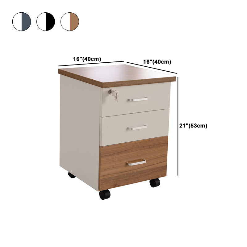 Contemporary Style Vertical Filing Cabinet Wood Filing Cabinet with Locking Storage Clearhalo 'Filing Cabinets' 'filling_cabinets' 'furn' 'furn_filling_cabinets' 'Furniture' 'Office Furniture' 6040382